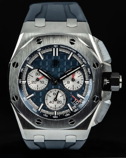 2023 Audemars Piguet Royal Oak Offshore 43MM Blue Dial Rubber Strap (26420TI.OO.A027CA.01)