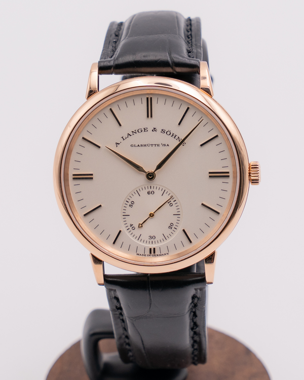 2015 A. Lange & Söhne Saxonia 38.5MM Silver Dial Leather Strap (380.033)
