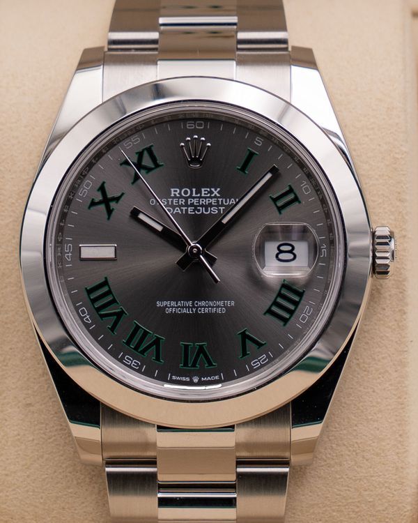 2026 Rolex Datejust "Wimbledon" 41MM Slate Dial Oyster Bracelet (126300)