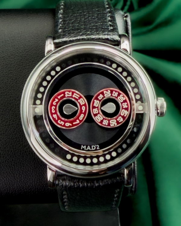 2026 MB&F MAD Edition 2 "Eric Giroud" L.E. 42MM Black Dial Leather Strap (M.A.D 2 R&B)