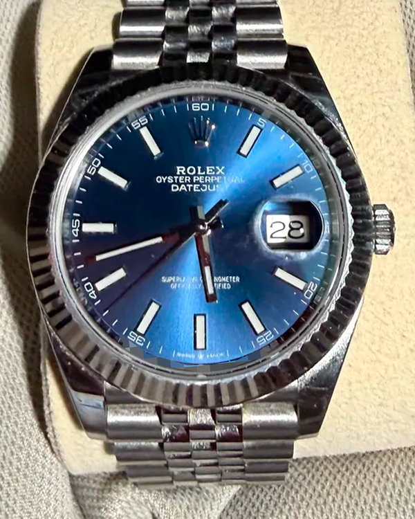 2021 Rolex Datejust 41MM Blue Dial Jubilee Bracelet (126334)