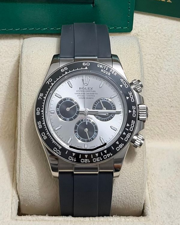 2024 Rolex Cosmograph Daytona 40MM Silver Dial Oysterflex Strap (126519LN)