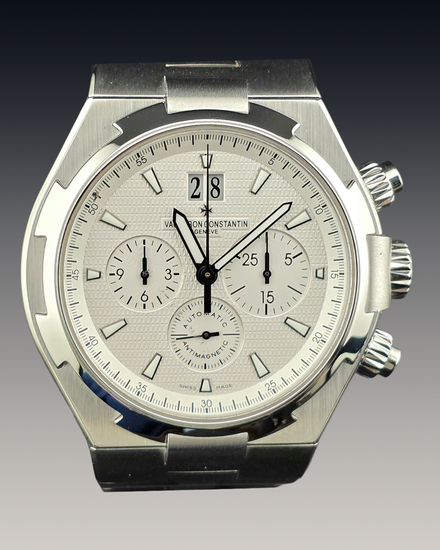 2014 Vacheron Constantin Overseas Chronograph 42MM White Dial Steel Bracelet (49150/B01A-9095)