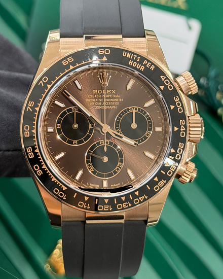 2025 Rolex Cosmograph Daytona 40MM Chocolate Dial Oysterflex Strap (126515LN)