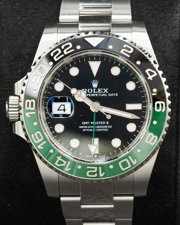 2025 Rolex GMT-Master II “Sprite” 40MM Black Dial Oyster Bracelet (126720VTNR)