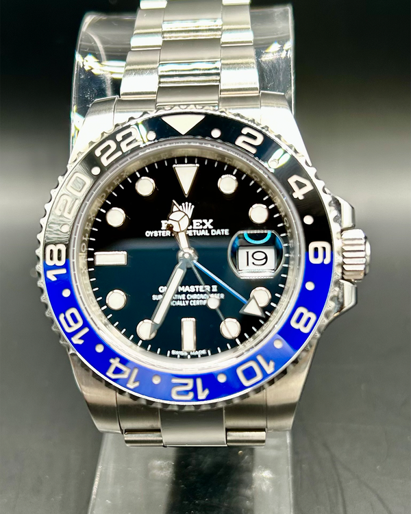 2016 Rolex GMT-Master II "Batman" 40MM Black Dial Oyster Bracelet (116710BLNR)
