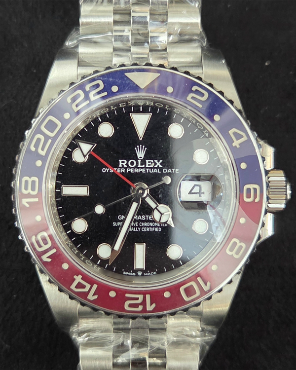 2025 Rolex GMT-Master II "Pepsi" 40MM Black Dial Jubilee Bracelet (126710BLRO)