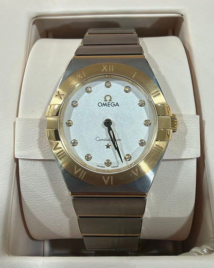 2026 Omega Constellation 28MM Quartz Silver Dial Two-Tone Bracelet (131.20.28.60.52.002)