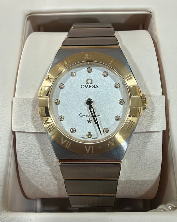 2026 Omega Constellation 28MM Quartz Silver Dial Two-Tone Bracelet (131.20.28.60.52.002)