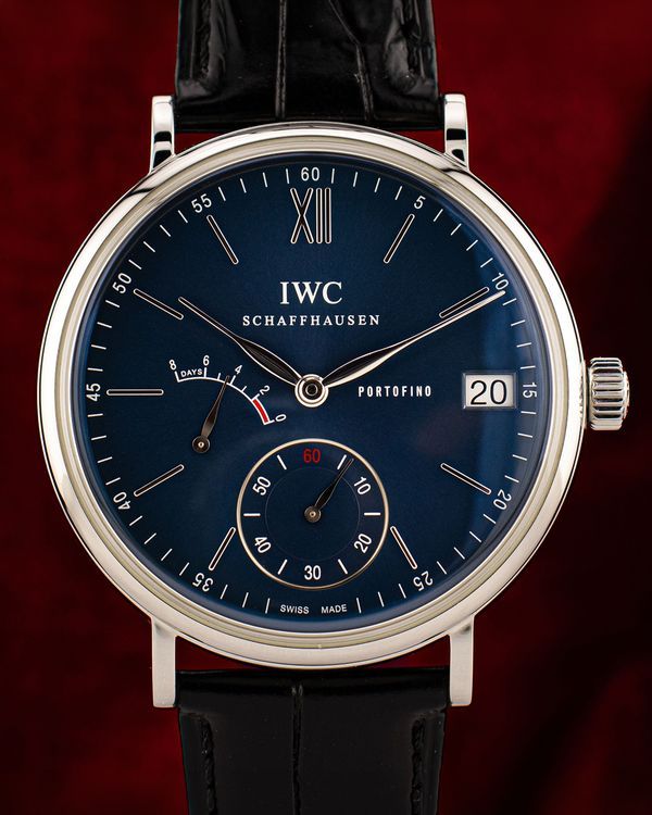 2019 IWC Schaffhausen Portofino 45MM Blue Dial Leather Strap (IW510106)