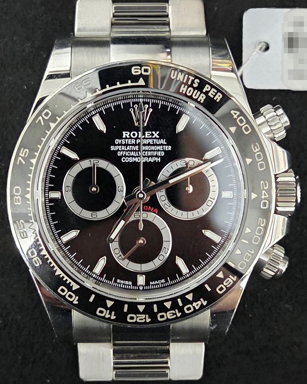 2025 Rolex Cosmograph Daytona 40MM Black Dial Oyster Bracelet (126500LN)