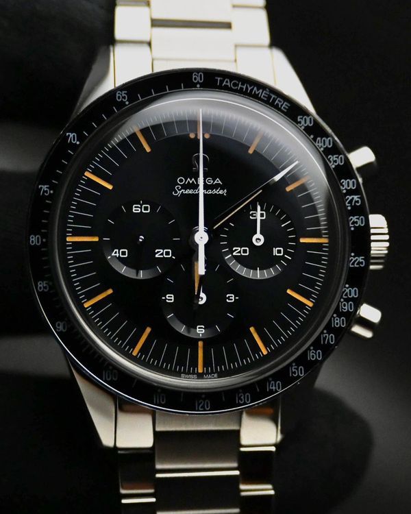 2024 Omega Speedmaster Anniversary Series "The First Omega In Space" 39.7MM Blue Dial Steel Bracelet (310.30.40.50.06.001)