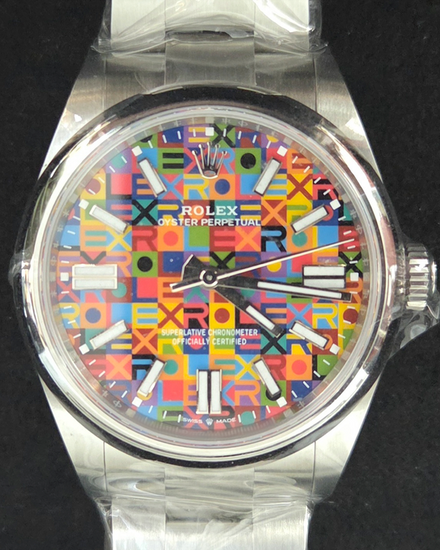 2026 Rolex Oyster Perpetual 41MM Multicolor "Jubilee" Dial Oyster Bracelet (134300)