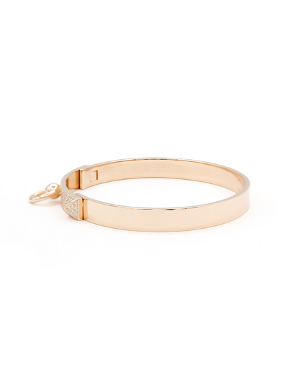 Hermès Accessories Collier De Chien CDC Diamond Bracelet 18K Rose Gold 0.91ct ST (Bracelet)