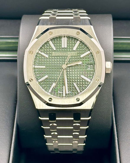 2023 Audemars Piguet Royal Oak "50th Anniversary" 41MM Green Dial Steel Bracelet (15510ST.OO.1320ST.04)
