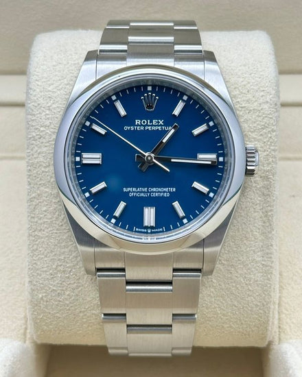 2025 Rolex Oyster Perpetual 36MM Blue Dial Oyster Bracelet (126000)