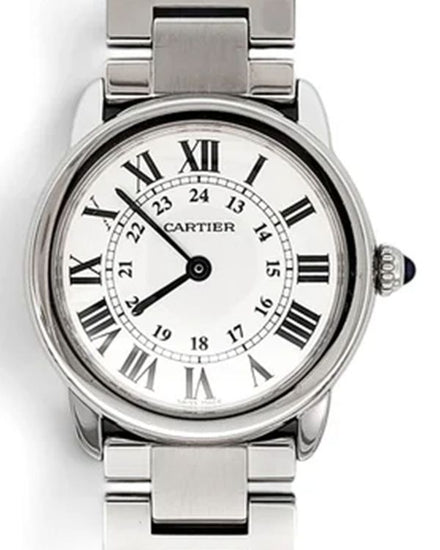 Cartier Ronde De Cartier 29MM Quartz White Dial Steel Bracelet (W6701004)
