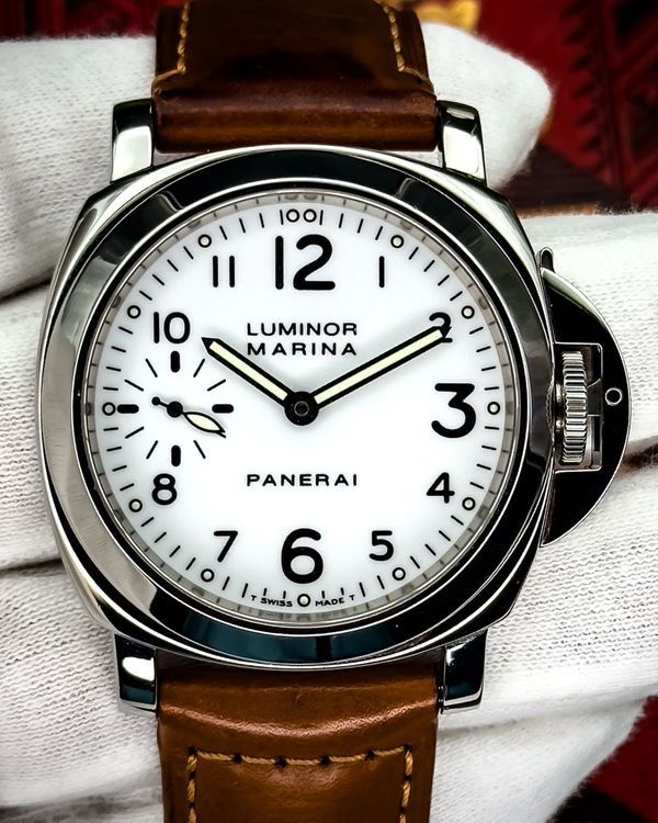 1998 Panerai Luminor 44MM White dial Leather Strap (PAM00003)