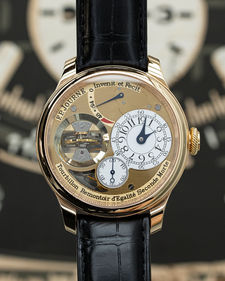 2022 F.P. Journe Classique Tourbillon Souverain Vertical 42MM Champagne Dial Leather Strap (TV)