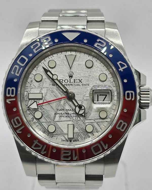 (Working) Rolex GMT-Master II 40MM Aftermarket Meteorite Dial Oyster Bracelet (116710)