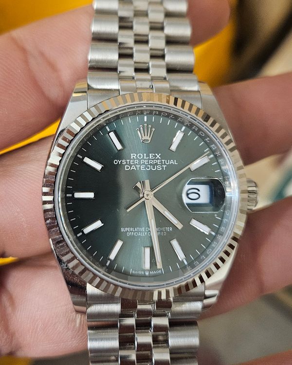 2025 Rolex Datejust 36MM Green Dial Jubilee Bracelet (126234)