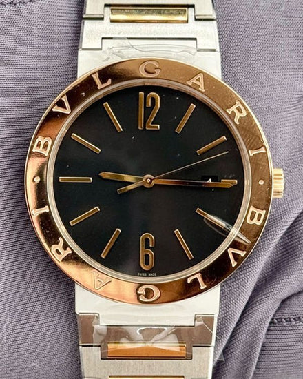 Bvlgari Solotempo 41MM Black Dial Two-Tone Bracelet (102930)
