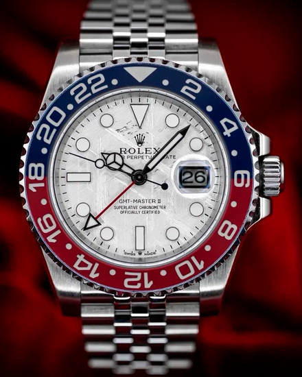 2018 Rolex GMT-Master II 40MM Aftermarket Meteorite Dial Oyster Bracelet (116710LN)