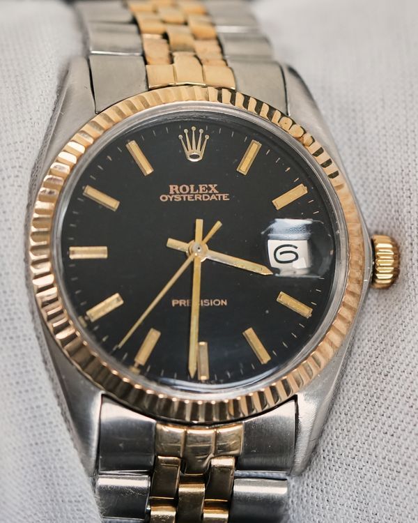 Rolex Oyster Precision Date 34MM Black Dial Oyster Bracelet (6694)