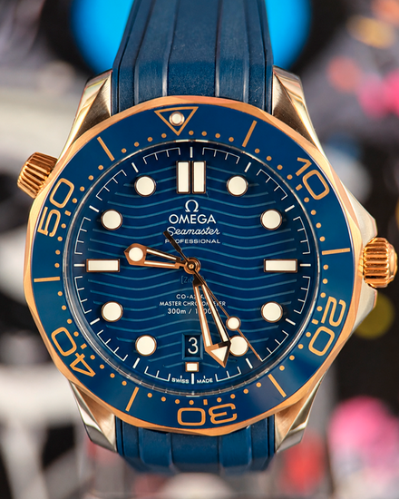 No Reserve - 2025 Omega Seamaster Diver 300M 42MM Blue Dial Rubber Strap (210.22.42.20.03.002)