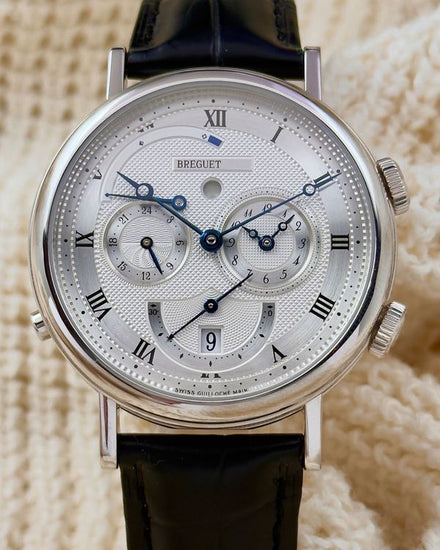 2017 Breguet Classique Alarm "Reveil du Tsar" 39MM Silver Dial Leather Strap (5707BB/12/9V6)