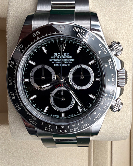 2025 Rolex Cosmograph Daytona 40MM Black Dial Oyster Bracelet (126500LN)