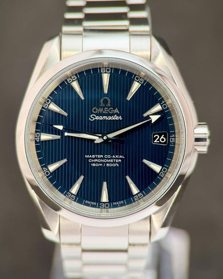 2019 Omega Seamaster Aqua Terra 38.5MM Blue Dial Steel Bracelet (231.10.39.21.03.002)