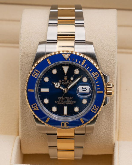 2015 Rolex Submariner Date "Bluesy" 40MM Blue Dial Two-Tone Oyster Bracelet (116613LB)