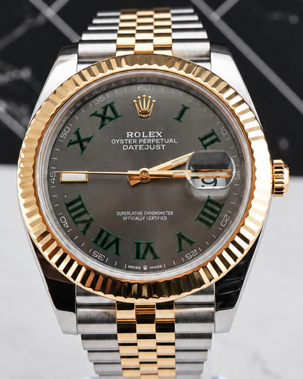 2024 Rolex Datejust "Wimbledon" 41MM Slate Dial Two-Tone Jubilee Bracelet (126333)