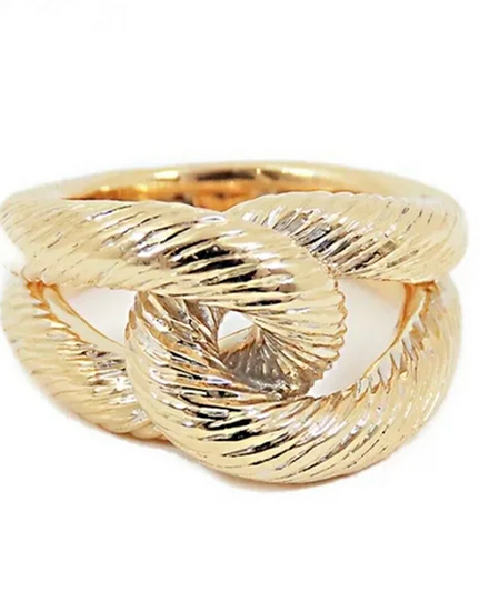 Rare Cartier Vintage Paris 18K Yellow Gold Knot Ring (Ring)