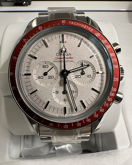 2021 Omega Speedmaster "Tokyo 2020" Red Rising Sun L.E. 42MM Silver Dial Steel Bracelet (522.30.42.30.06.001)