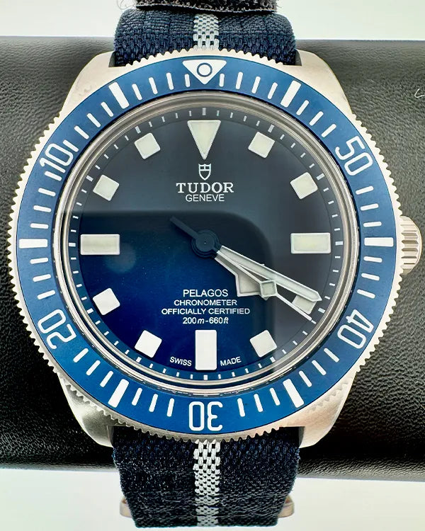 No Reserve - 2024 Tudor Pelagos FXD 42MM Blue Dial Textile Strap (25707B/24)