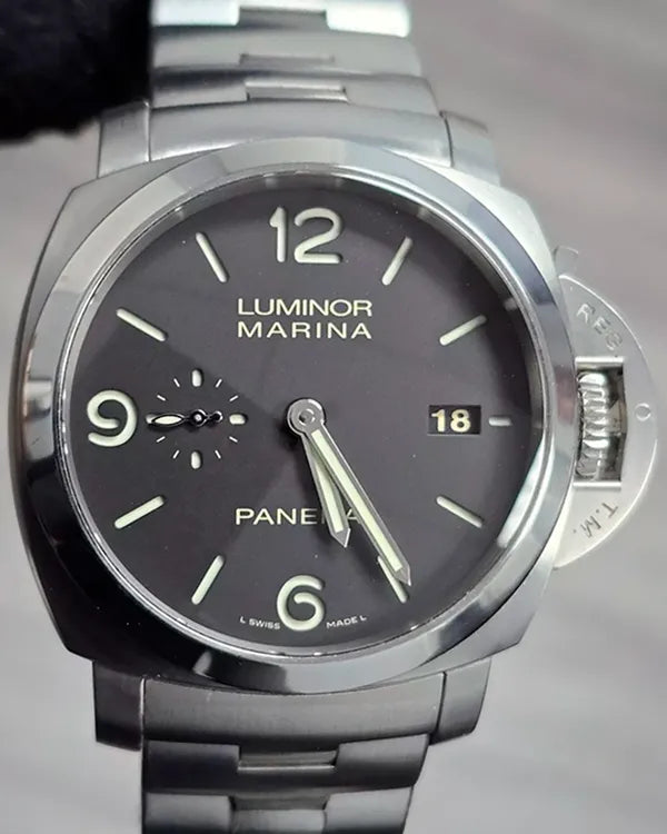 Panerai Luminor Marina 1950 3 Days Automatic 44MM Black Dial Steel Bracelet (PAM00328)