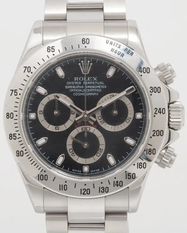 2004 (F Serial) Rolex Cosmograph Daytona 40MM Black Dial Oyster Bracelet (116520)