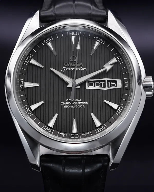 Omega Seamaster Aqua Terra 150M 43MM Grey Dial Leather Strap (231.13.43.22.06.001)