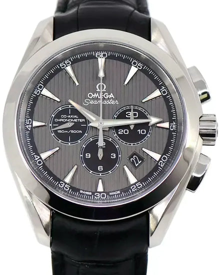 2020 Omega Seamaster Aqua Terra 44MM Grey Dial Leather Strap (231.13.44.50.06.001)