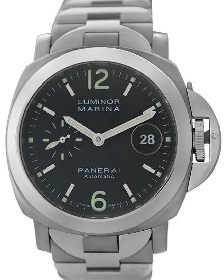 Panerai Luminor Marina L.E. 44MM Black Dial Titanium Bracelet (PAM00165)