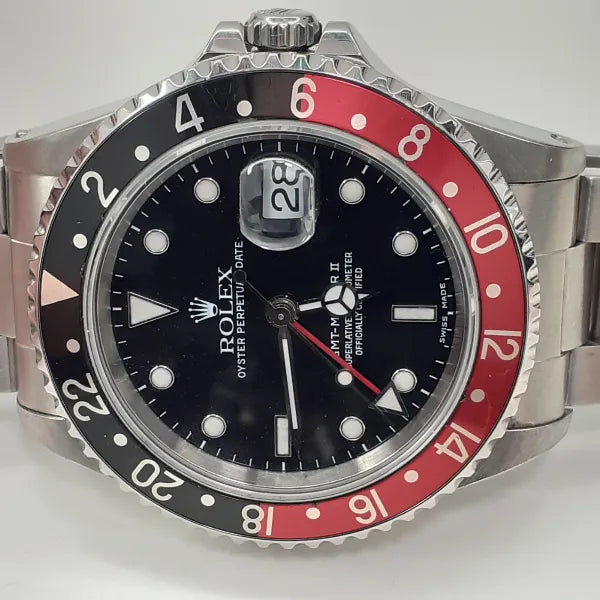 Rolex GMT-Master II  "Coke" 40MM Black Dial Oyster Bracelet (16710)