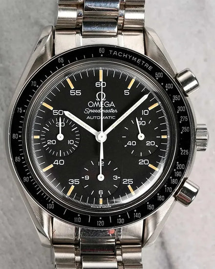 Omega Speedmaster Reduced 39MM Black Dial Steel Bracelet (3510.5)