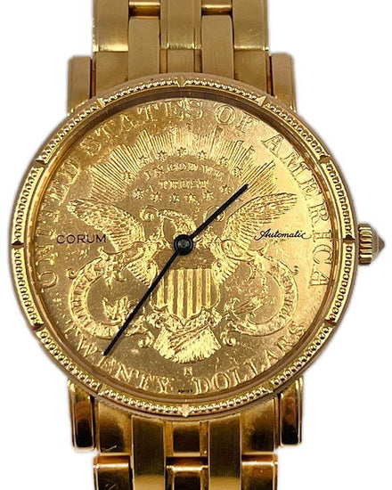 2005 Corum Coin Watch Twenty Dollar Coin 36MM Yellow Gold Dial Yellow Gold Bracelet (293.645.56/H501)