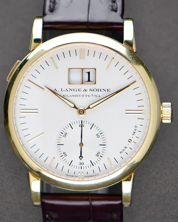 2002 A. Lange & Söhne Lange 1 37MM Silver Dial Leather Strap (308.021)