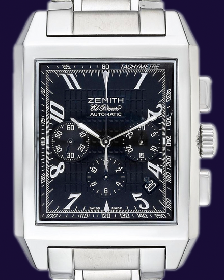 Zenith El Primero Grande Port Royal 36MM Black Dial Steel Bracelet (03.0550.400)