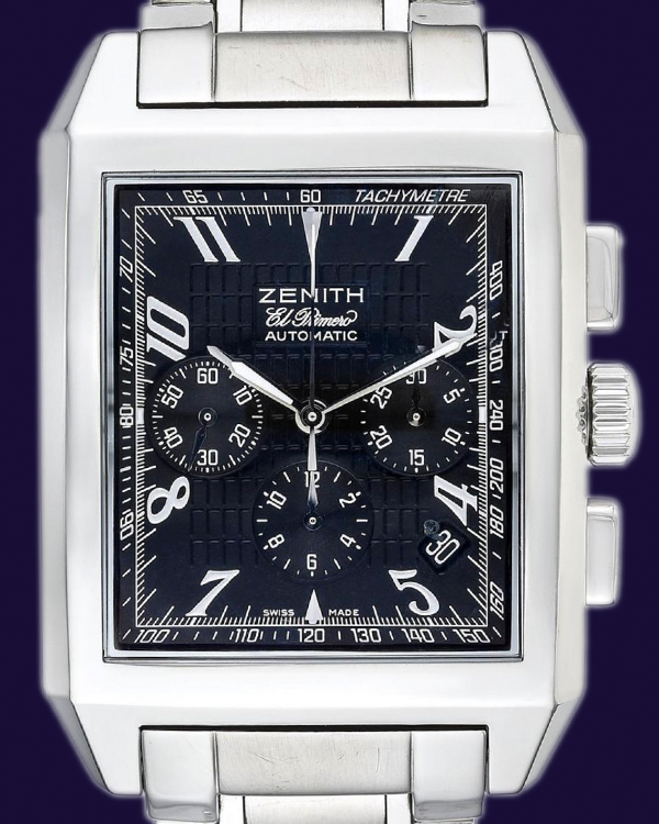 Zenith El Primero Grande Port Royal 36MM Black Dial Steel Bracelet (03.0550.400)