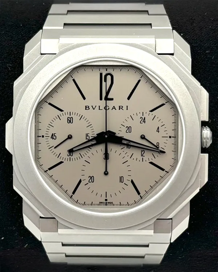 2020 Bvlgari Octo Finissimo 42MM Grey Dial Titanium Bracelet (103068)