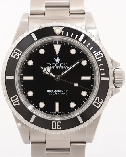 1996 (T Serial) Rolex Submariner No Date 40MM Black Dial Oyster Bracelet (14060)
